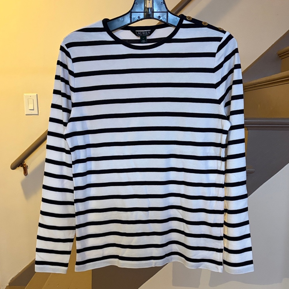 Ralph Lauren long sleeved stripe top